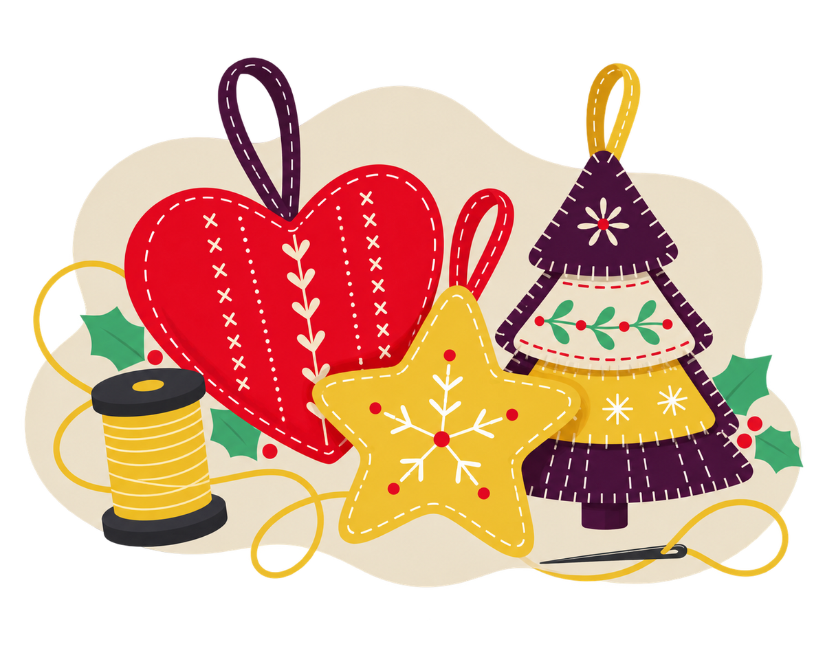 Ornament Making in Support of the Sewing Labs